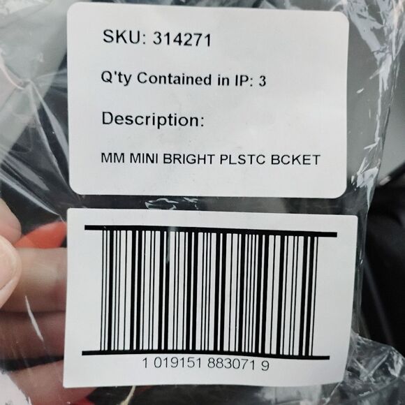 Make Market Miniature Plastic Bucket's Pails For Dollhouse, Bundle Lot New! - Picture 6 of 7